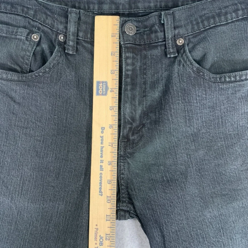 Levi's 511 Slim Fit Jeans Mens 34x30 Black Stretch Denim